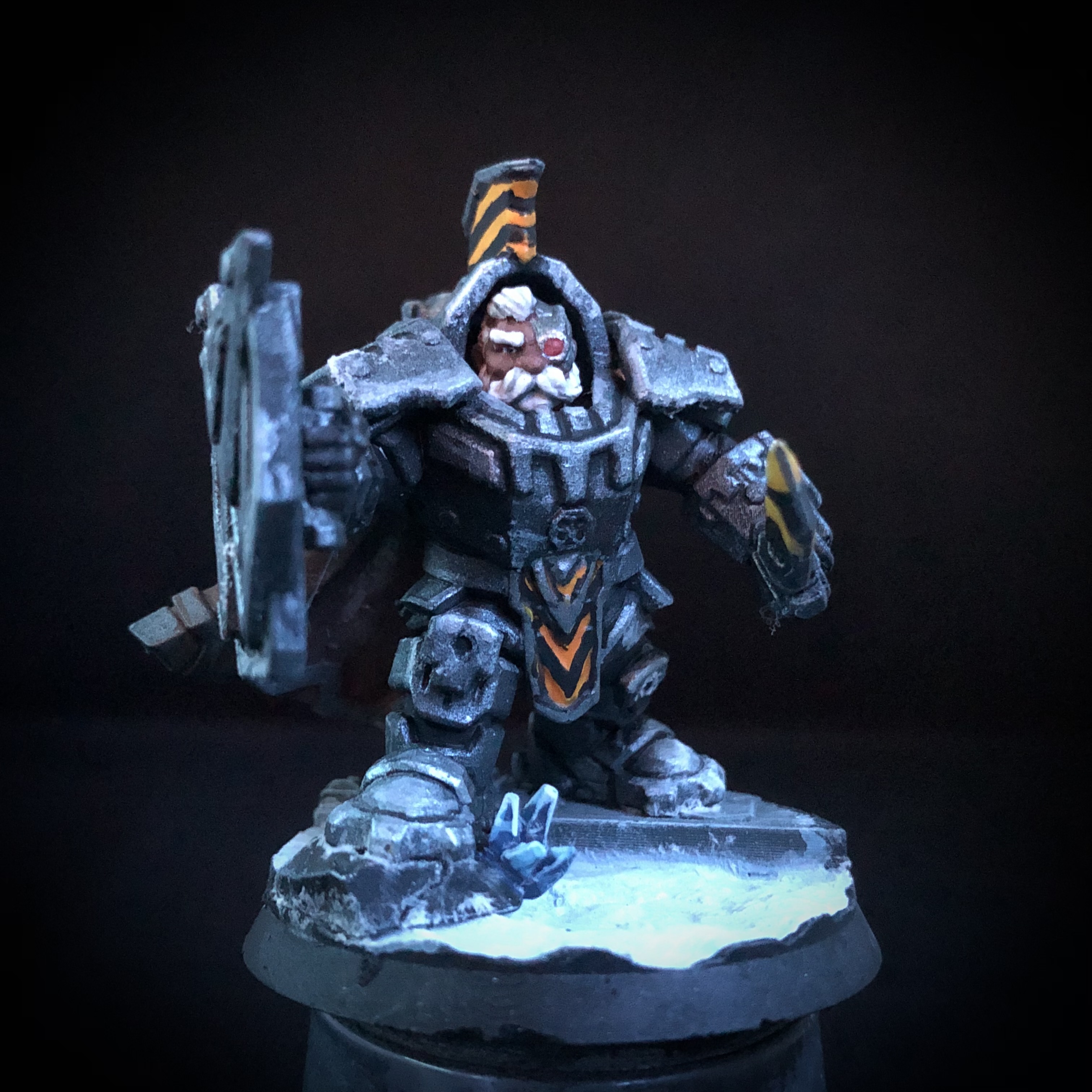 3D Printable Powersuit Champion - Dwarf Guilds by One Page Rules