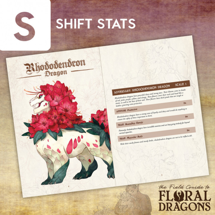 PDF + STL BUNDLE  - THE FIELD GUIDE TO FLORAL DRAGONS: BOOK 2 image