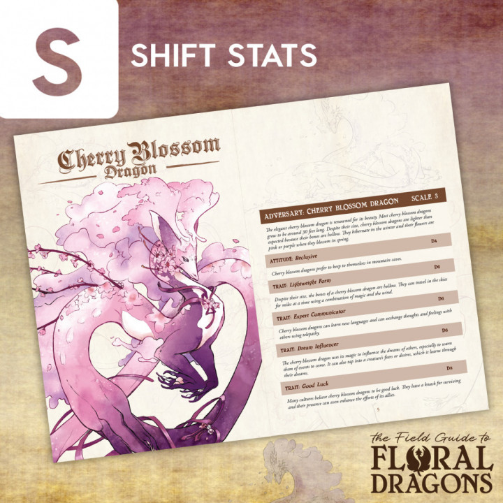 PDF + STL BUNDLE - THE FIELD GUIDE TO FLORAL DRAGONS: BOOK 3 image