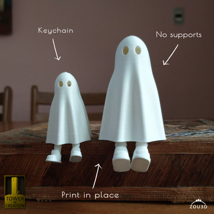 3D Printable Zou Ghost by ZOU3D