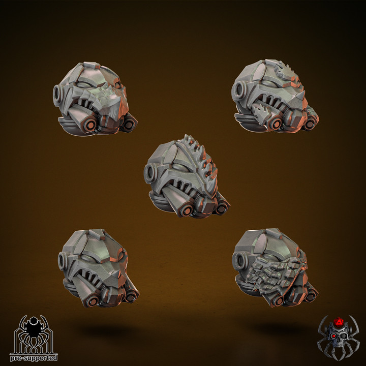 Heavy Armor Flame Lizards Heads (Bits) image