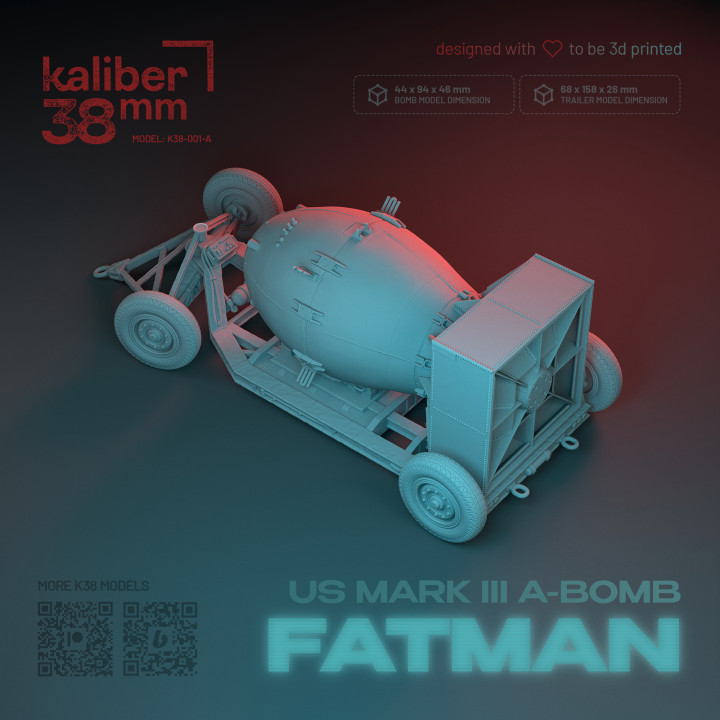 US MARK III A-BOMB "FATMAN" ON TRAILER (LEGACY EDITION) image