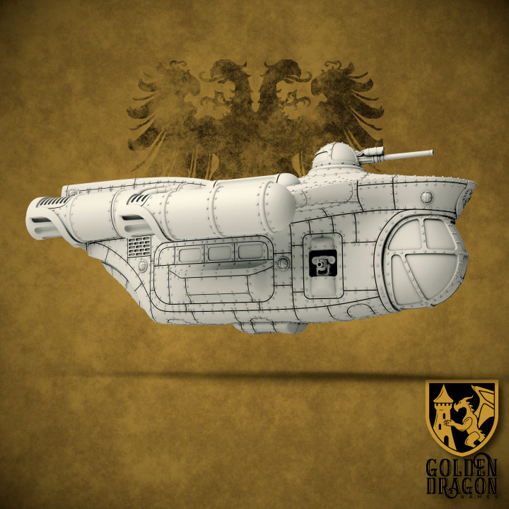 3D Printable Holy Roman Empire - Ritter Class Sturmzeppelin by Golden ...