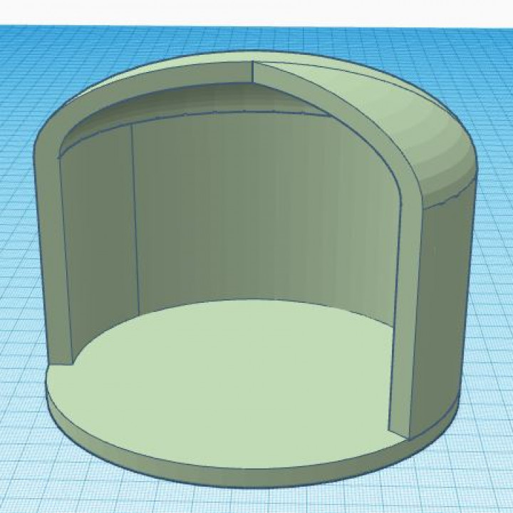 3D Printable Cylindrical diorama frame by Tim Kennedy