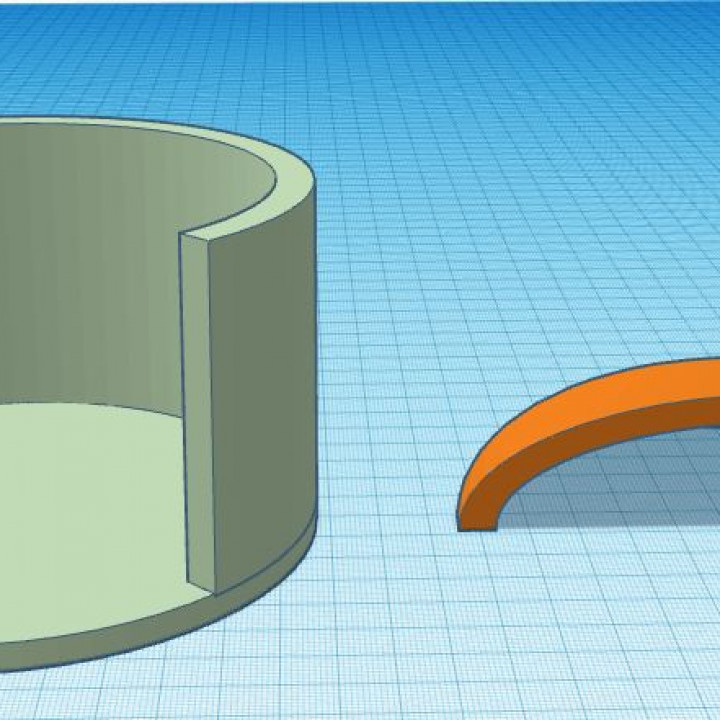 3D Printable Cylindrical diorama frame by Tim Kennedy