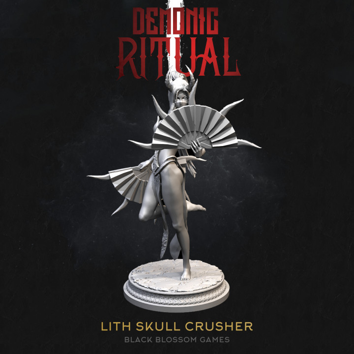 DEM001 Lith the Skull Crusher Plus :: Demonic Ritual I :: Black Blossom Games image
