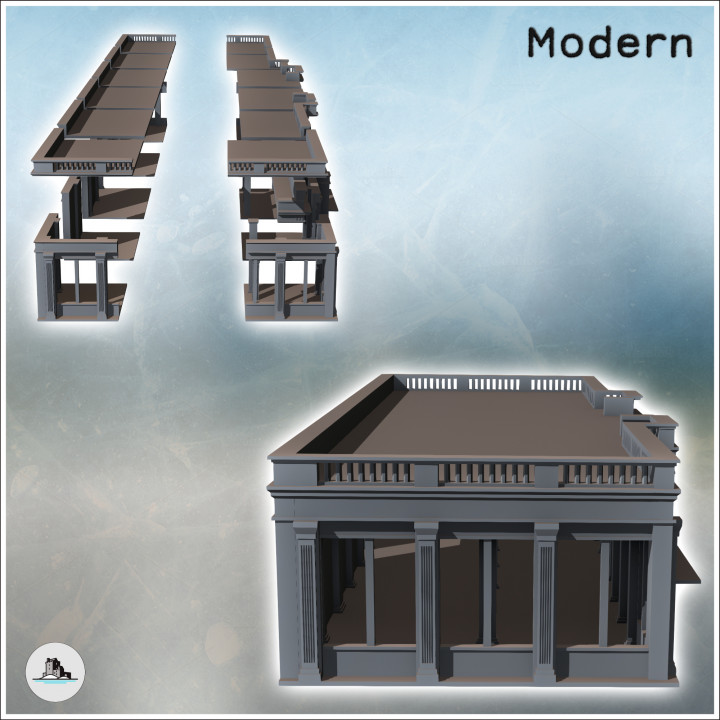 Dzerzhinsky Tractor Factory (Stalingrad, Soviet Russia) (intact version) (1) - Modern WW2 WW1 World War Diaroma Wargaming RPG Mini Hobby
