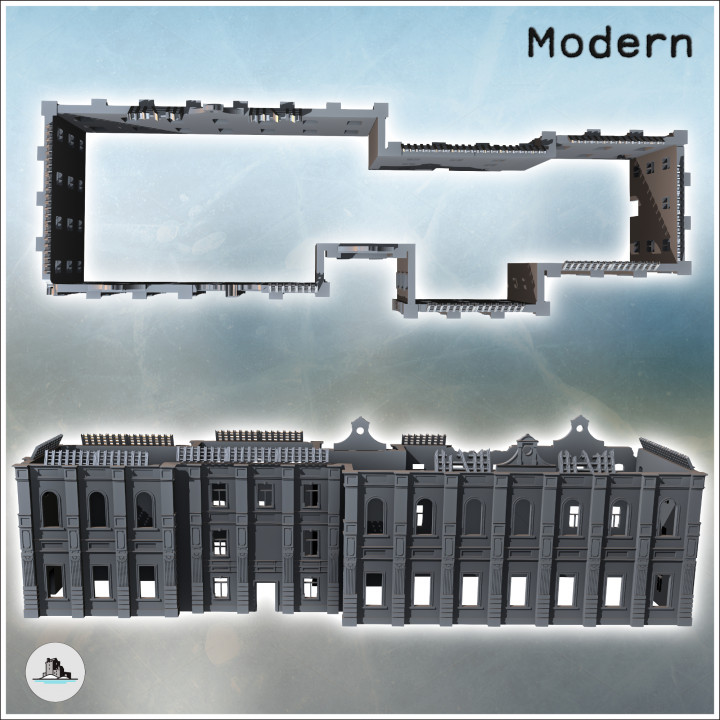 Stalingrad Main train station (USSR) (44) - Modern WW2 WW1 World War Diaroma Wargaming RPG Mini Hobby