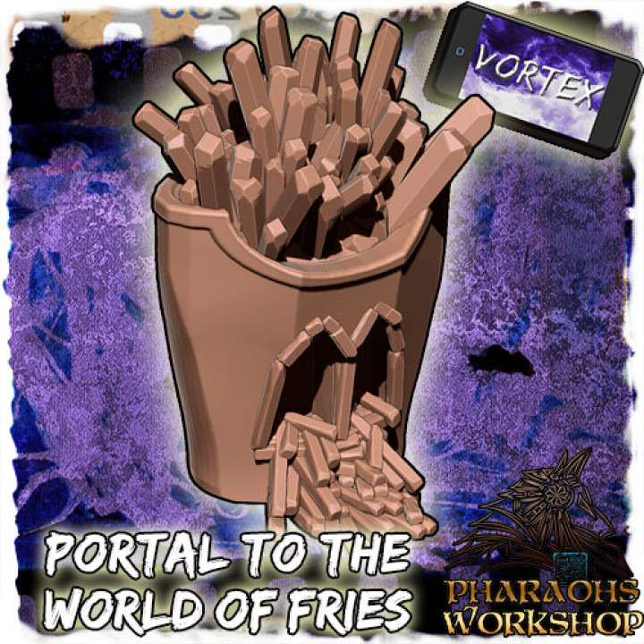 Mobile Phone Portal to the World of Fries image