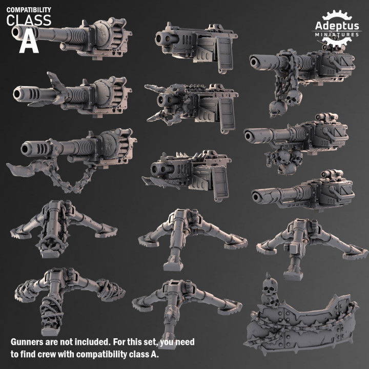 Heavy Weapons - Design Option 1. Renegades and Heretics. Compatibility class A. image