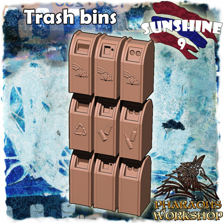 Supermarket Trash Bins image