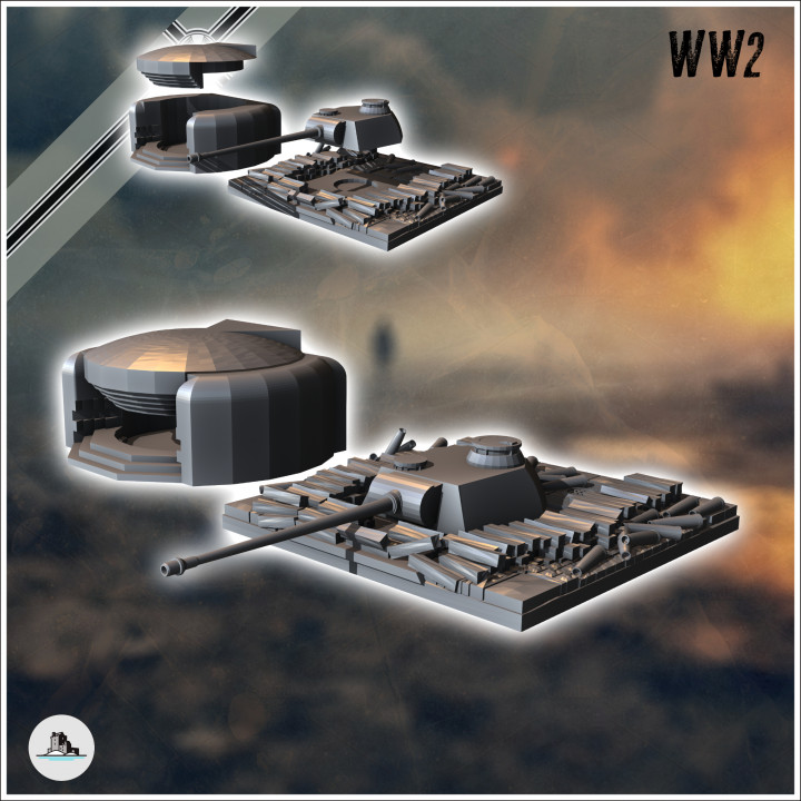 Battle of Berlin sceneries pack No. 1 - Modern WW2 Germany World War Diaroma Wargaming RPG Mini Hobby image