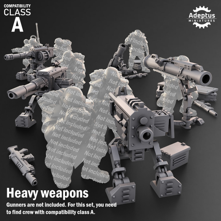 Heavy Weapons - Design Option 2. Imperial Guard. Compatibility Class A. image