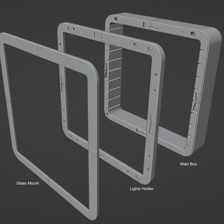 3D Printed Modular Display Case image