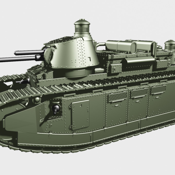 Super Heavy Tank Char 2C + Char 2C Normandie version (France, WW2) image