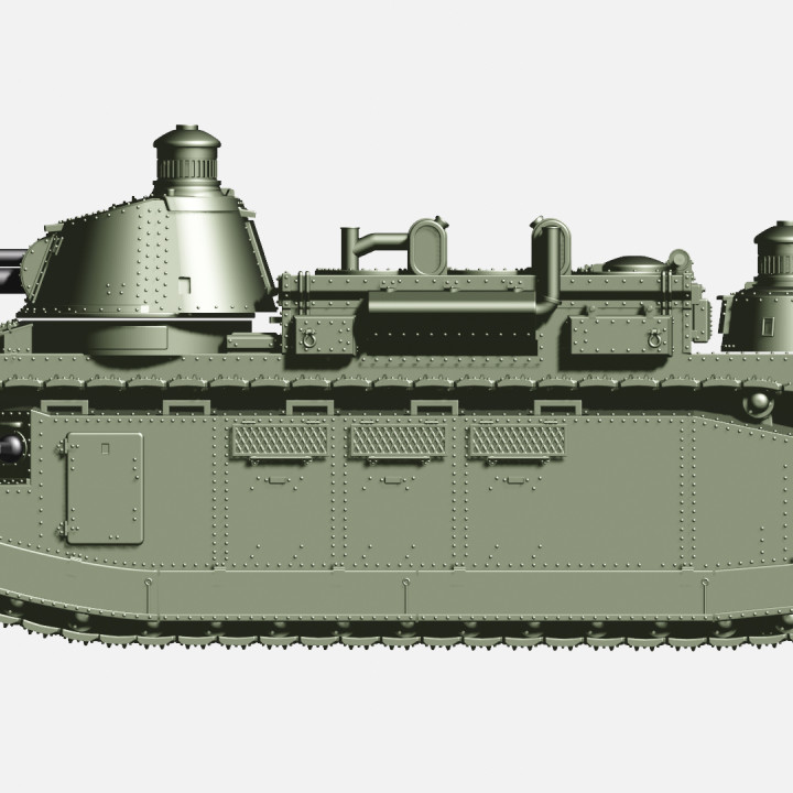 Super Heavy Tank Char 2C + Char 2C Normandie version (France, WW2) image