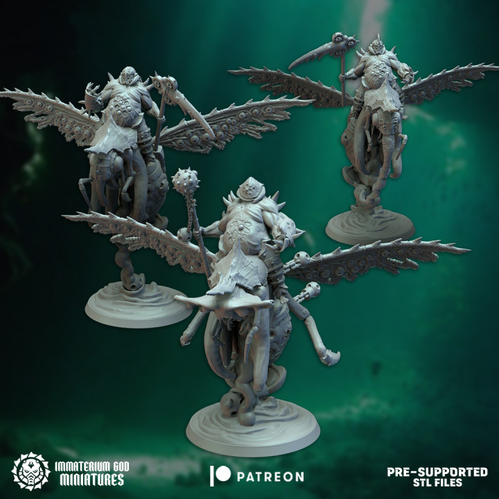 3D Printable Abyssal pestbombers set (3 models) by Immaterium God ...