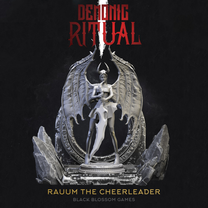 DEM002 Rauum the Cheerleader :: Demonic Ritual I :: Black Blossom Games image