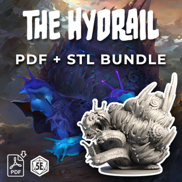 Big Bad 018 The Hydrail - (PDF) + (STL) Bundle image