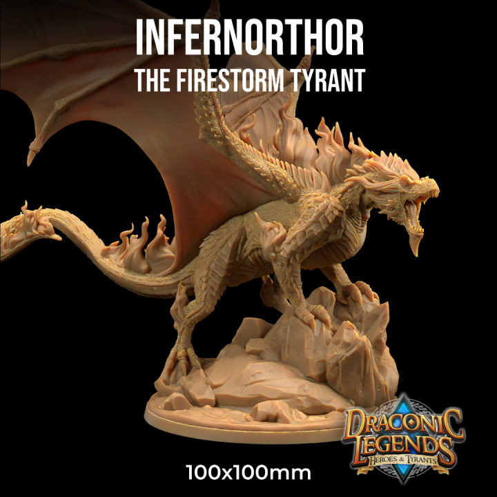 Infernithor, The Firestorm Tyrant | PRESUPPORTED | Draconic Legends Hero's and Tyrants's Cover