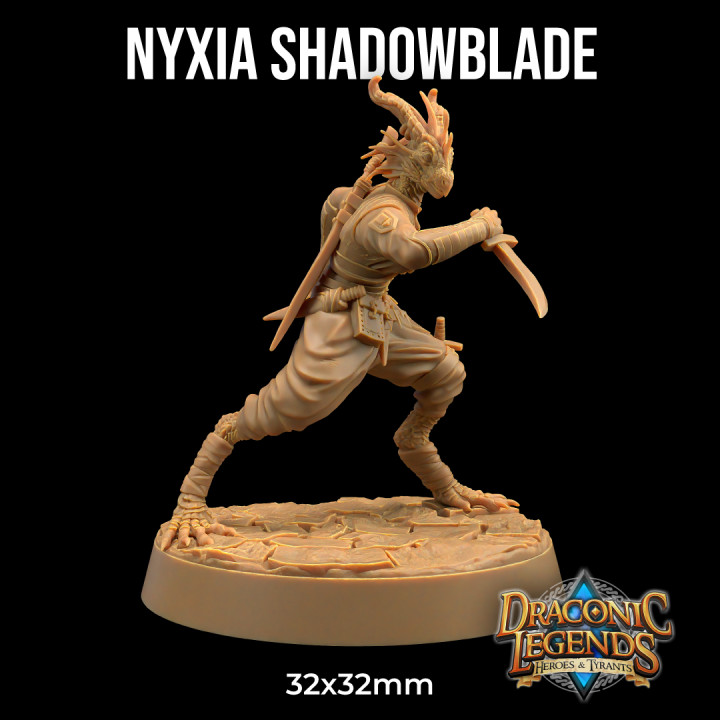 Nyxia, Shadowblade | PRESUPPORTED | Draconic Legends Hero's and Tyrants image