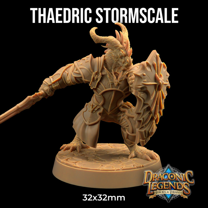 Thaedric Stormscale | PRESUPPORTED | Draconic Legends Hero's and Tyrants image