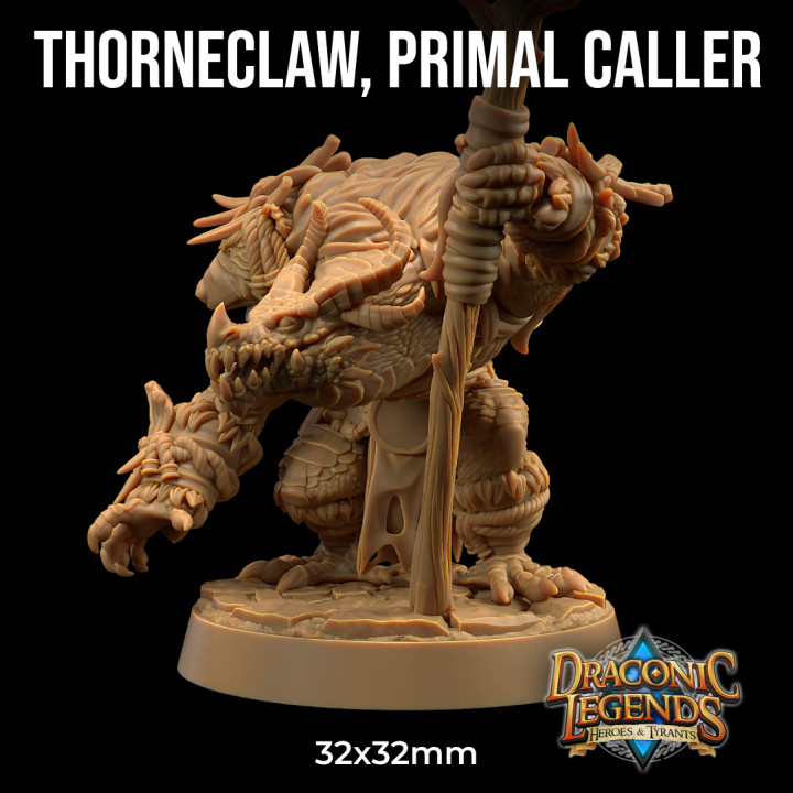 Thorneclaw Primal Caller | PRESUPPORTED | Draconic Legends Hero's and Tyrants image
