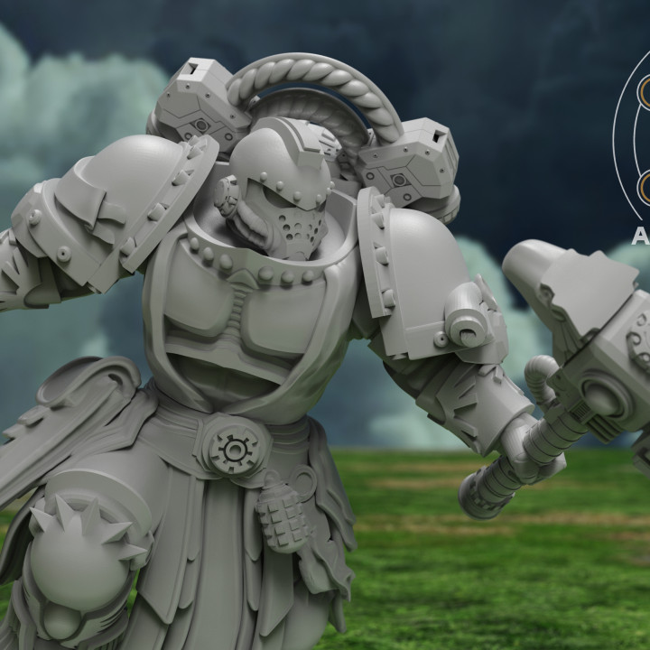 3D Printable Angelic Knights Malakim by Atlan Forge