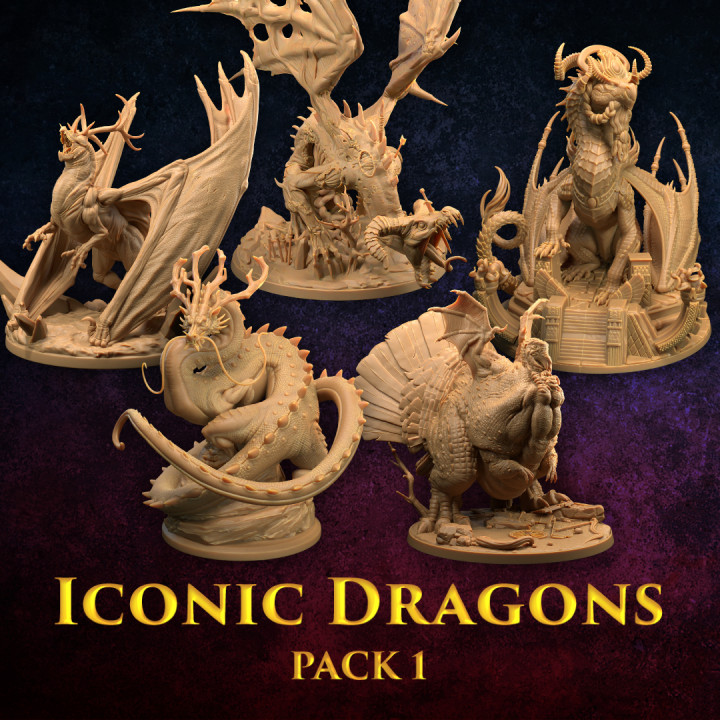 Iconic Dragons Pack 1  | PRESUPPORTED's Cover