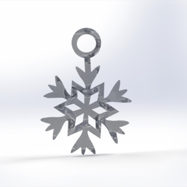 snowflake necklace image