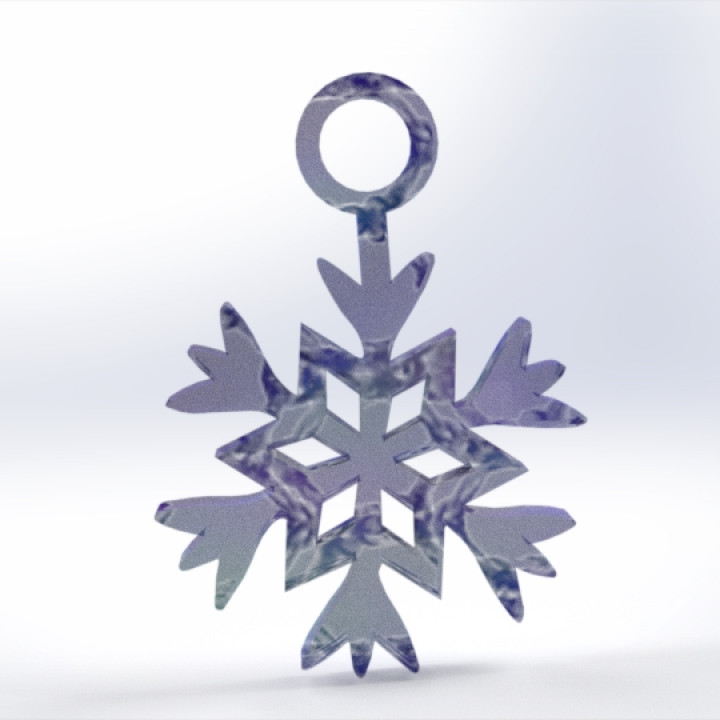 snowflake necklace image