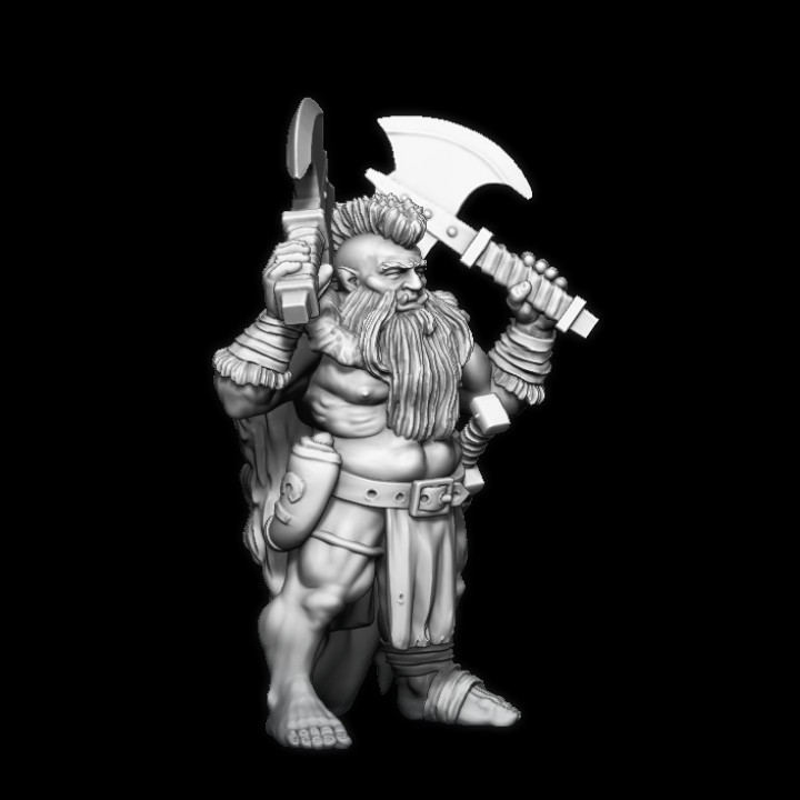 Dft01 Dwarf Tusker warrior. (Supported) image