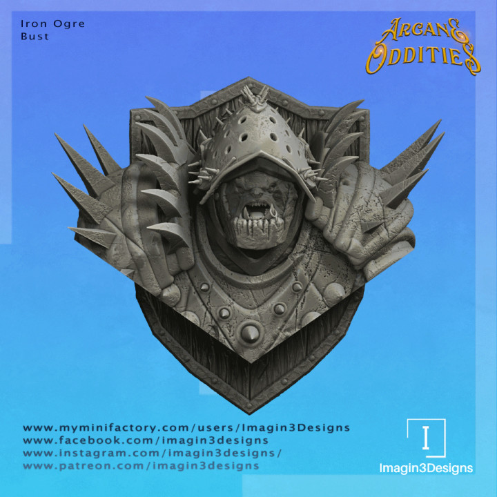Pre-Supported Iron Ogre Bust image