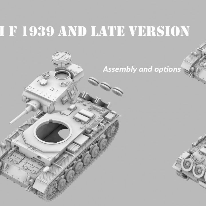 Panzer III F 1939, and late version image
