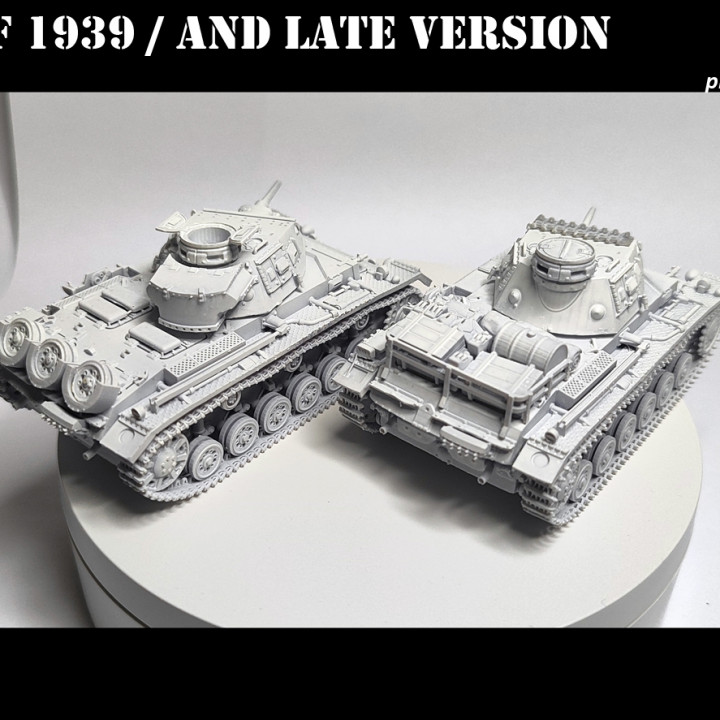 Panzer III F 1939, and late version image