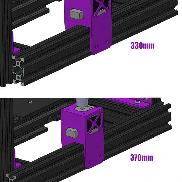 3D Printable EnderXY Triple-Z by Supavitax
