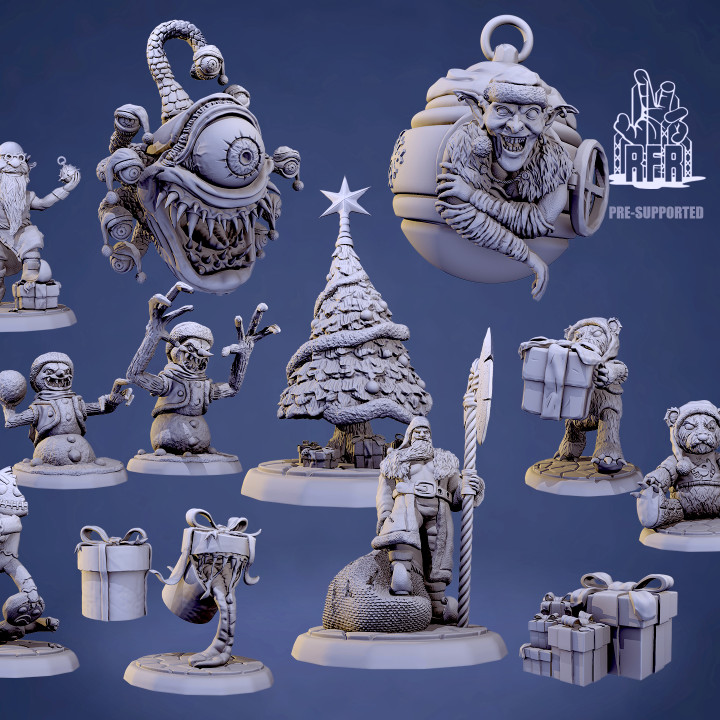 Christmas Vibes - Tabletop Miniatures (Pre-Supported) image