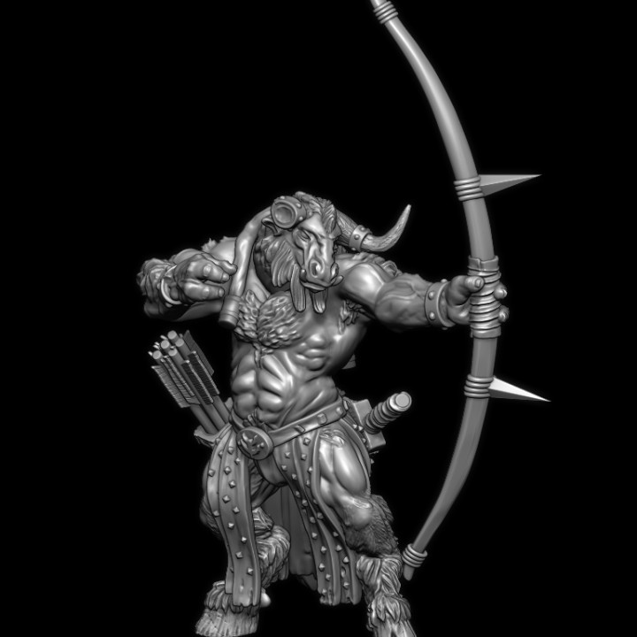 Bstmn15: Clovis minotaur archer (Pre-supported) image