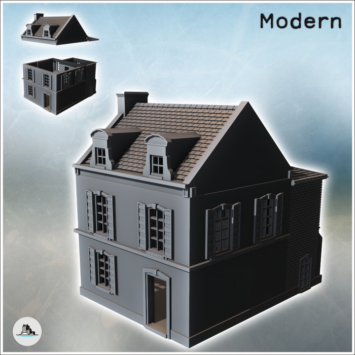 Modern city pack No. 6 - Modern WW2 WW1 World War Diaroma Wargaming RPG Mini Hobby image