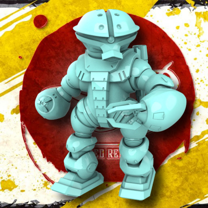 3D Printable Aquaframe Typed2 Battlesuit by LeesedRenfort