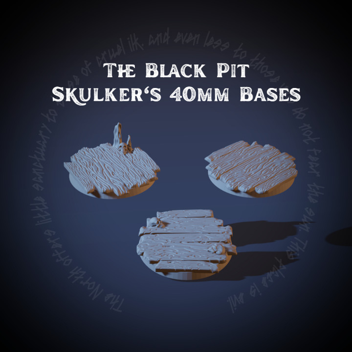The Black Pit - Skulker's 40mm Bases