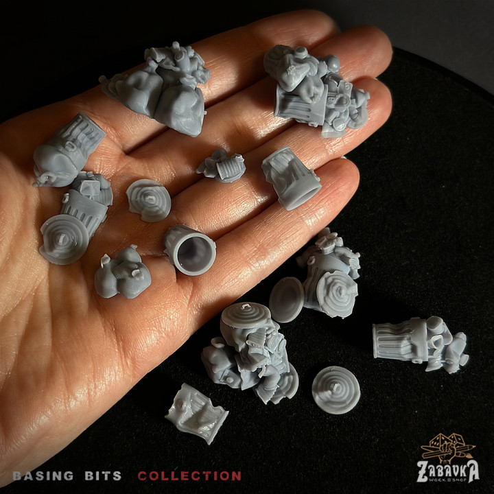 Metal trash cans - Basing Bits image