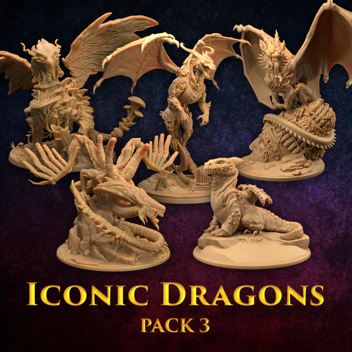 Iconic Dragons Pack 3 | PRESUPPORTED's Cover