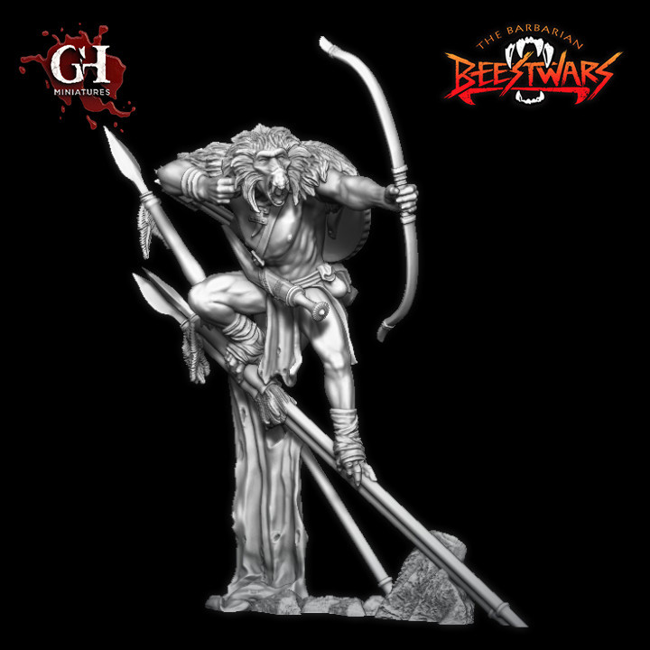 Gldn02: Geladan archer aloft. (Pre-Supported) image