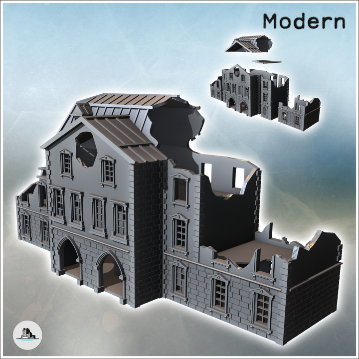 Modern city pack No. 9 - Modern WW2 World War Diaroma Wargaming RPG Mini Hobby image