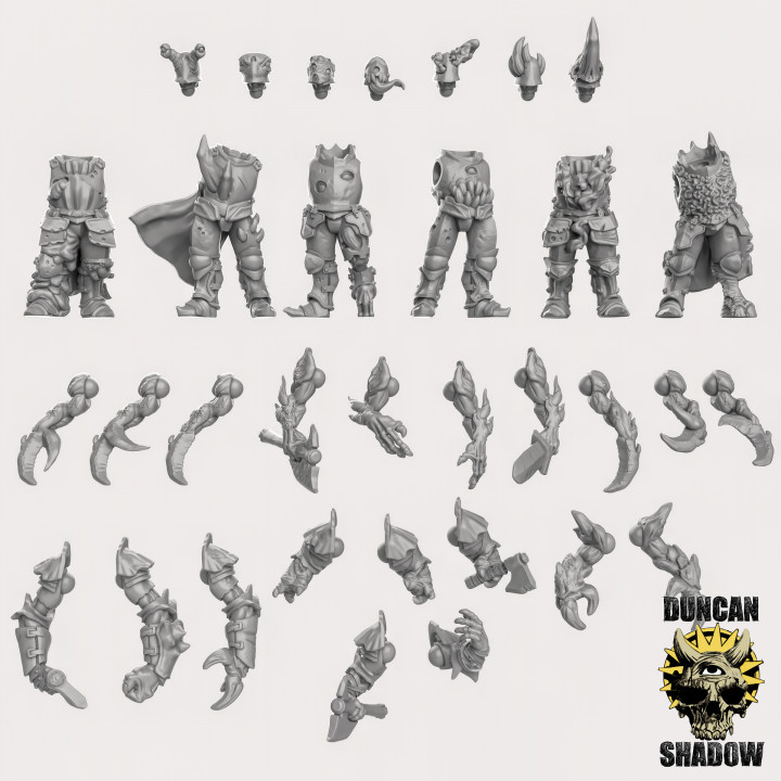 Possessed Chaos Warriors Multipart Kit (pre supported) (M) image