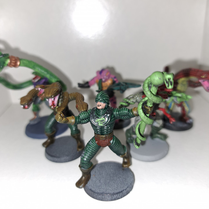 MOTU Snake Men - miniatures - Fan tribute image