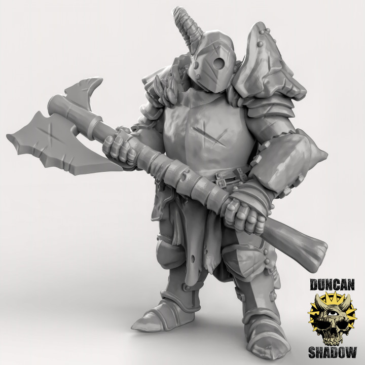 Chaos Warriors with Great weapons (pre supported) image