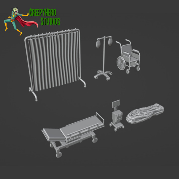 Modern Medical Center Equipment Set image