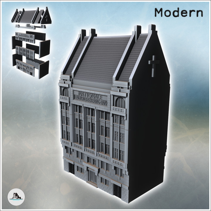 Modern city pack No. 8 - Modern WW2 WW1 World War Diaroma Wargaming RPG Mini Hobby image